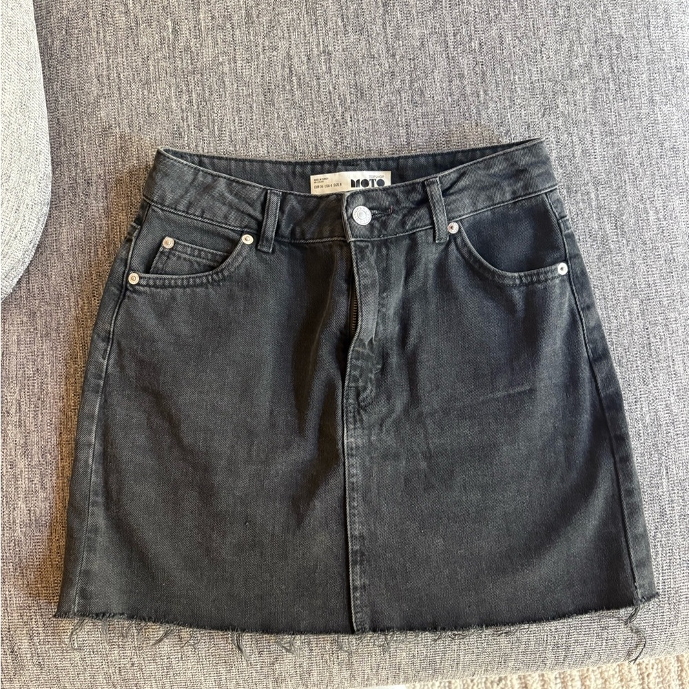 Topshop Denim Mini Skirt